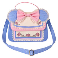 Loungefly Disney Minnie Mouse Floral and Lace Crossbody Bag