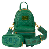 Loungefly Disney Bambi Quilted Texture Convertible Sling Crossbody Bag with Coin Bag