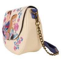 Loungefly Disney Sleeping Beauty Princess Aurora & Prince Phillip Floral Crossbody Bag