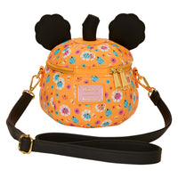 Loungefly Disney Mickey Mouse Floral Pumpkin Head Glow Figural Crossbody Bag