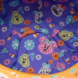 Loungefly Disney Mickey Mouse Floral Pumpkin Head Glow Figural Crossbody Bag