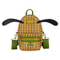 Loungefly Disney Pluto 95th Anniversary Plaid Sling Crossbody Bag with Coin Bag