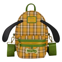 Loungefly Disney Pluto 95th Anniversary Plaid Sling Crossbody Bag with Coin Bag