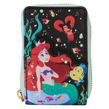 Loungefly Disney The Little Mermaid 35th Anniversary Life is the Bubbles Accordion Zip Around Wallet