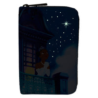 Loungefly Disney The Princess And The Frog 15th Anniversary Evening Star Glow Zip Around Wallet