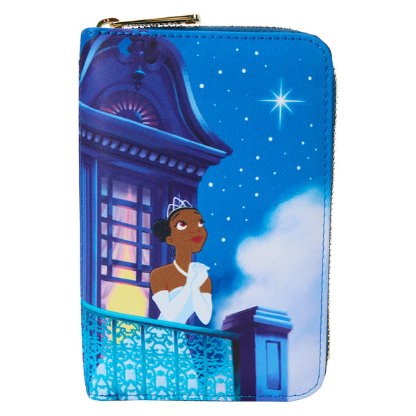 Loungefly Disney The Princess And The Frog 15th Anniversary Evening Star Glow Zip Around Wallet