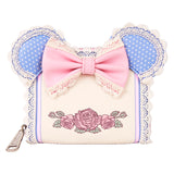 Loungefly Disney Minnie Mouse Floral and Lace Zip Around Wallet