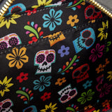 Loungefly Pixar Coco Miguel Calavera Floral Skull Crossbody Bag