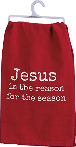 Primitives by Kathy Kitchen Towel - Jesus is the reason for the season