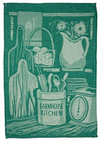 Primitives by Kathy Jacquard Dish Towel - Farmhouse Kitchen
