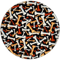 Andrea's Decorative Silicone 10" Round Trivet, Dog Bones