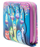 Loungefly Pixar Inside Out Control Panel Glow Zip Around Wallet
